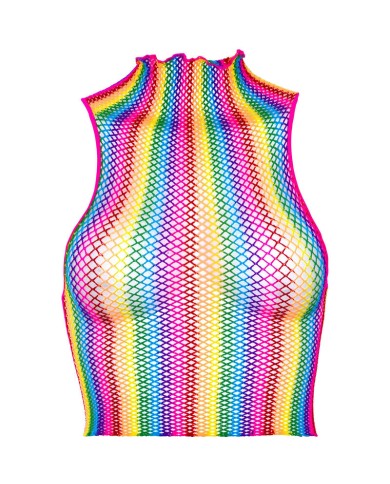 LEG AVENUE TOP DE REJILLA MULTICOLOR