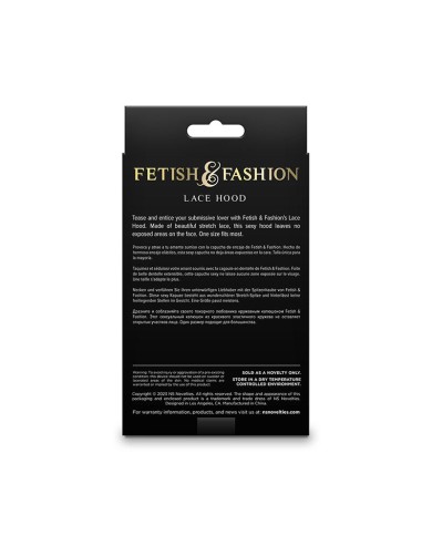 NS NOVELTIES FETISH FASHION PASAMONTANAS DE ENCAJE NEGRO