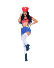 LEG AVENUE DISFRAZ SEXY MARIO BROS ROJO AZUL S