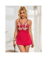 SUBBLIME 954123 BABYDOLL CON DISENO FLORAL ROJO S M
