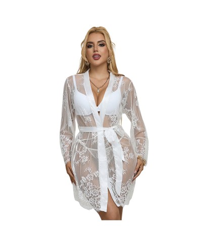 SUBBLIME 954369 CAMISON DE MANGA LARGA CON DISENO FLORAL BLANCO S M
