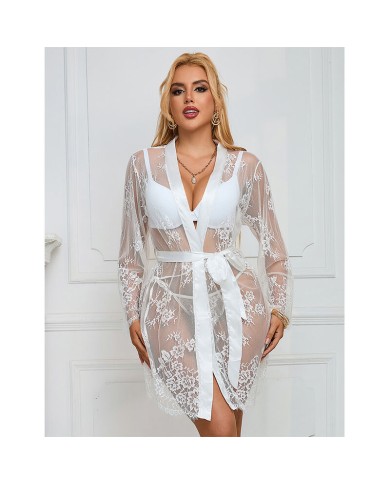 SUBBLIME 954369 CAMISON DE MANGA LARGA CON DISENO FLORAL BLANCO S M