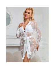 SUBBLIME 954376 CAMISON DE MANGA LARGA CON DISENO FLORAL BLANCO L XL