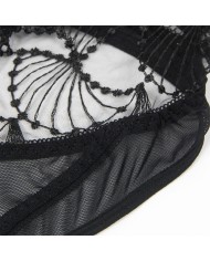 SUBBLIME 955229 BODY TRANSPARENTE CON ENCAJE HUECO NEGRO L XL