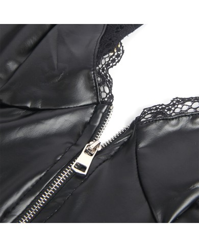 SUBBLIME 955465 BODY CON CREMALLERA DE CUERO NEGRO L XL