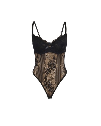 SUBBLIME 955618 BODY DE ENCAJE CON CIERRE INFERIOR NEGRO S M