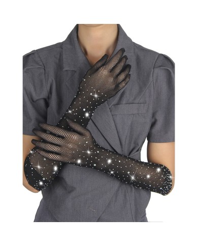 SUBBLIME 957469 GUANTES TRANSPARENTES CON BRILLO NEGRO S M