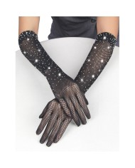 SUBBLIME 957469 GUANTES TRANSPARENTES CON BRILLO NEGRO S M