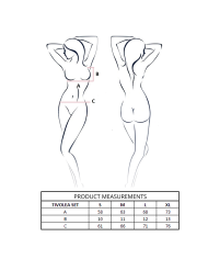 PASSION TIVOLEA SET SUJETADOR TANGA ROSA CLARO L XL