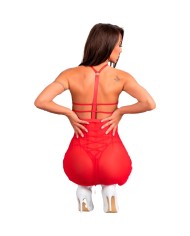 LIVCO CORSETTI FASHION SANTAS CANDY LC 90722 CAMISA TANGA NAVIDENO S M