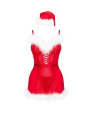 LIVCO CORSETTI FASHION AGETHE LC 90607 CAMISA TANGA GORRO NAVIDENO L XL