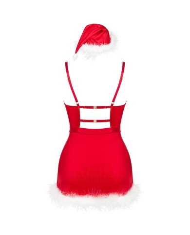 LIVCO CORSETTI FASHION AGETHE LC 90607 CAMISA TANGA GORRO NAVIDENO L XL