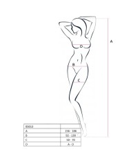 PASSION WOMAN BS013 BODYSTOCKING BLANCO TALLA UNICA