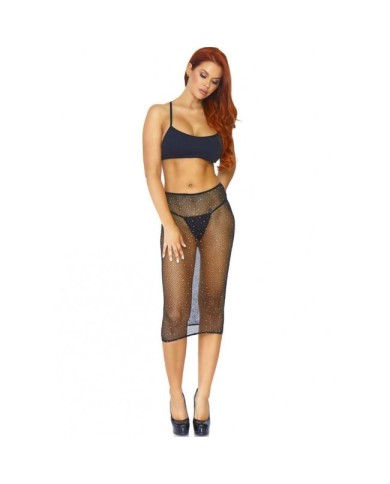 LEG AVENUE VESTIDO CONVERTIBLE DE TUBO NEGRO TU