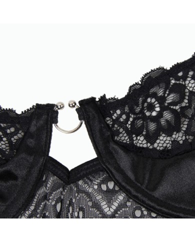 SUBBLIME CORSET Y CINTURON NEGRO S M