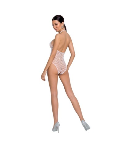 PASSION WOMAN BS087 BODYSTOCKING BLANCO TALLA UNICA