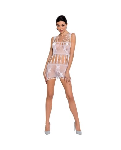 PASSION WOMAN BS090 BODYSTOCKING BLANCO TALLA UNICA