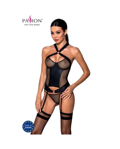 PASSION AMANDA CORSET CUERO ECOLOGICO L XL