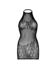 LEG AVENUE MINI VESTIDO CON PEDRERIA TALLA UNICA BLANCO