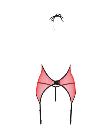 PASSION PEONIA CORSET EROTIC LINE ROJO S M