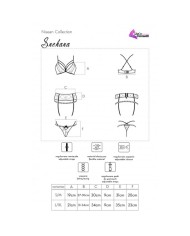 LIVCO CORSETTI FASHION SNEHANA LC 90443 SUJETADOR LIGUERO PANTY NEGRO