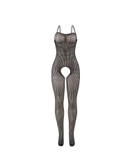 SUBBLIME 951726 BODYSTOCKING CROTCHLESS DE REJILLA ELASTICO NEGRO TALLA UNICA