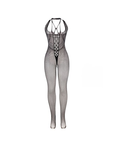 SUBBLIME 951788 BODYSTOCKING LARGO DE REJILLA TIRANTES EN PECHO Y ESPALDA NEGRO TALLA UNICA