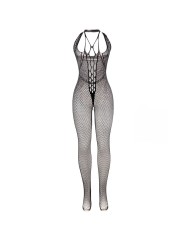 SUBBLIME 951788 BODYSTOCKING LARGO DE REJILLA TIRANTES EN PECHO Y ESPALDA NEGRO TALLA UNICA