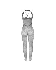SUBBLIME 951788 BODYSTOCKING LARGO DE REJILLA TIRANTES EN PECHO Y ESPALDA NEGRO TALLA UNICA