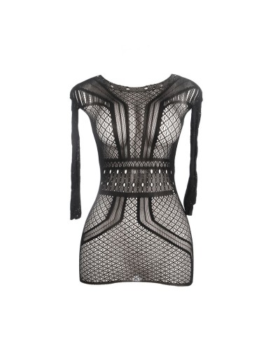 SUBBLIME 951931 VESTIDO DE REJILLA CORTO CON ESPALDA DESCUBIERTA TALLA UNICA