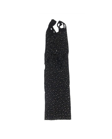SUBBLIME 952198 VESTIDO DE REJILLA CON DIAMANTES BRILLANTES NEGRO TALLA UNICA