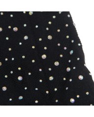 SUBBLIME 952198 VESTIDO DE REJILLA CON DIAMANTES BRILLANTES NEGRO TALLA UNICA