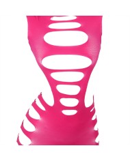 SUBBLIME 952273 VESTIDO DE REJILLA ELASTICO MANGA LARGA ROSA TALLA UNICA