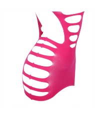 SUBBLIME 952273 VESTIDO DE REJILLA ELASTICO MANGA LARGA ROSA TALLA UNICA