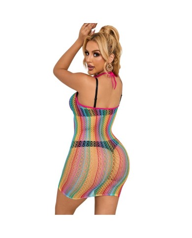 SUBBLIME 952341 VESTIDO DE REJILLA ARCOIRIS TALLA UNICA