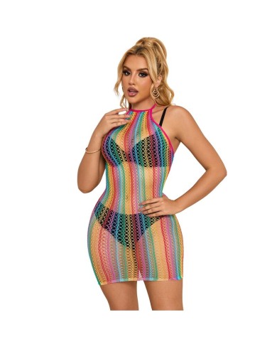 SUBBLIME 952341 VESTIDO DE REJILLA ARCOIRIS TALLA UNICA