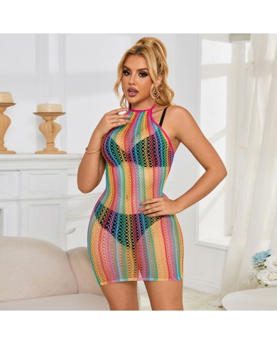 SUBBLIME 952341 VESTIDO DE REJILLA ARCOIRIS TALLA UNICA