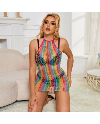 SUBBLIME 952341 VESTIDO DE REJILLA ARCOIRIS TALLA UNICA