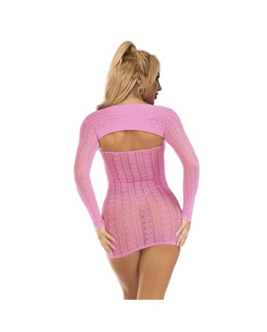 SUBBLIME 952471 VESTIDO DE REJILLA ROSA TALLA UNICA