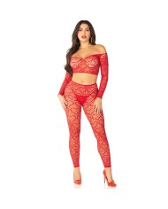 LEG AVENUE CROP TOP MEDIAS ROJO TALLA UNICA