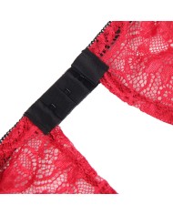 SUBBLIME 953898 SET 3 PIEZAS ENCAJE Y SATEN ROJO S M