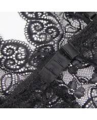 SUBBLIME 953911 SET 3 PIEZAS ENCAJE Y SATEN NEGRO S M