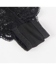 SUBBLIME 953911 SET 3 PIEZAS ENCAJE Y SATEN NEGRO S M
