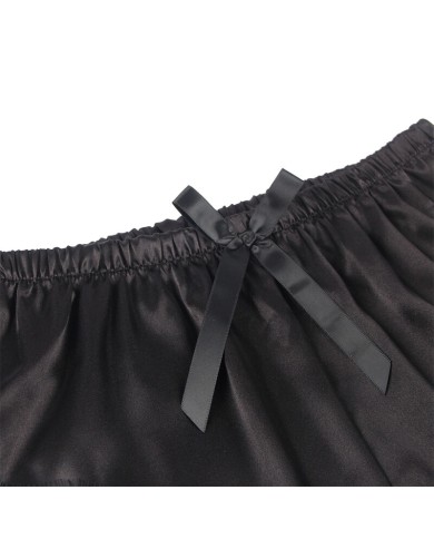 SUBBLIME 953935 PIJAMA SEXY SATEN Y ENCAJE NEGRO S M