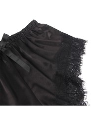 SUBBLIME 953935 PIJAMA SEXY SATEN Y ENCAJE NEGRO S M