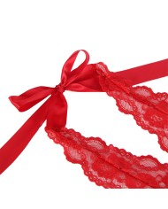 SUBBLIME 953980 BODY SEXY CON VOLANTES CINTURON ROJO L XL
