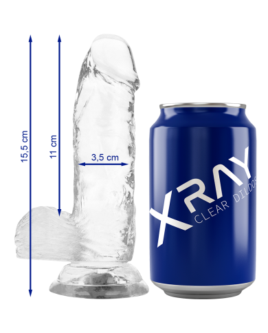 X RAY CLEAR DILDO REALISTA TRANSPARENTE 155 CM O 35 CM X RAY CLEAR DILDO REALISTA TRANSPARENTE 155 CM O 35 CM