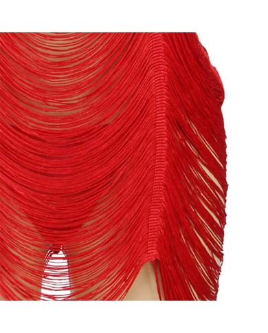 SUBBLIME 954253 VESTIDO DE FLECOS TANGA ROJO L XL