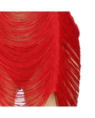 SUBBLIME 954253 VESTIDO DE FLECOS TANGA ROJO L XL