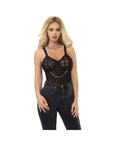 SUBBLIME 954260 BODY CON CADENAS LIGUEROS NEGRO S M
